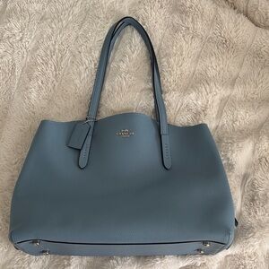 Coach Sky Blue Leather Tote